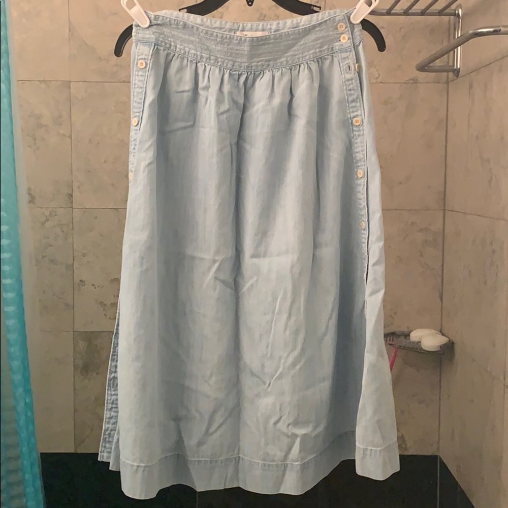 Madewell Denim midi skirt